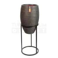 Vaas elegant deluxe Rib NL Ø45 H72 zwart met standaard Vaas elegant deluxe Rib NL Ø45 H72 zwart met standaard