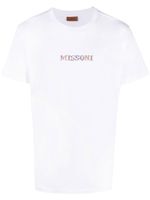 Missoni t-shirt à logo brodé - Blanc