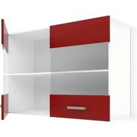 ULTRA Hoge keukenkast L 80 cm - Mat rood