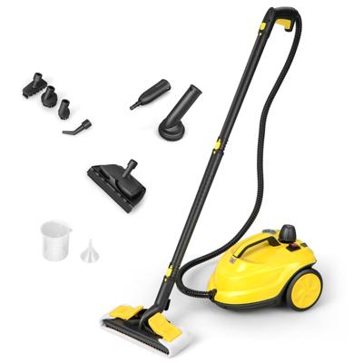 Multifunctionele Stoomreiniger van 2000 W met een Watercapaciteit van 1,8 L en 13 Accessoires Reinigingsmachine op Wielen voor Tapijt Ramen