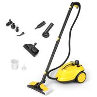 Multifunctionele Stoomreiniger van 2000 W met een Watercapaciteit van 1,8 L en 13 Accessoires Reinigingsmachine op Wielen voor Tapijt Ramen