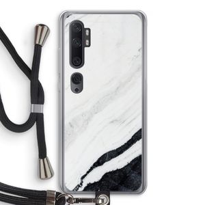 Elegante marmer: Xiaomi Mi Note 10 Pro Transparant Hoesje met koord