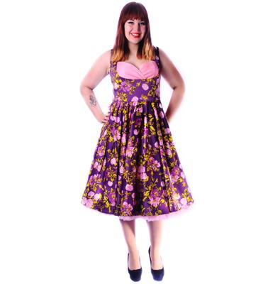 Grace Dress Vintage Purple/Pink Flowers-S | 49% korting Grace Dress Vintage Purple/Pink Flowers-S | 49% korting