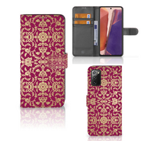 Wallet Case Samsung Galaxy Note 20 Barok Pink - thumbnail