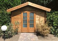 Woodpro Blokhut/Tuinhuis Wamel 300x250 cm- Zadeldak- Hout- Woodpro
