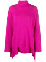 Valentino Garavani pull drapé à col roulé - Rose