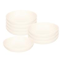 Plasticforte Soepkommen - 8x - D22 x H5.5 cm - wit - kunststof - onbreekbaar - servies