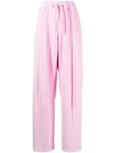 Alexander Wang pantalon de jogging à logo pomme - Rose