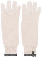 Brunello Cucinelli gants légers en cachemire - Tons neutres