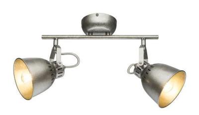 Plafondspot &apos;Hernan&apos; E14 fitting zilver verstelbaar 115mm