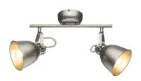 Plafondspot &apos;Hernan&apos; E14 fitting zilver verstelbaar 115mm