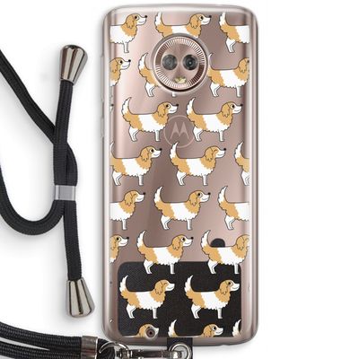 Doggy: Motorola Moto G6 Transparant Hoesje met koord