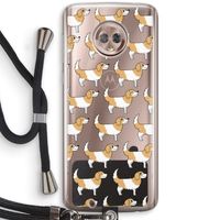 Doggy: Motorola Moto G6 Transparant Hoesje met koord