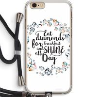 Diamonds: iPhone 6 PLUS / 6S PLUS Transparant Hoesje met koord Diamonds: iPhone 6 PLUS / 6S PLUS Transparant Hoesje met koord