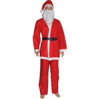 Kerstmannen verkleedkleding pak voor jongens/meisjes/kinderen 10-13 jaar (140-152 cm)  -