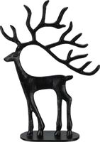 Reindeer Standing 31 cm Zwart - Nampook
