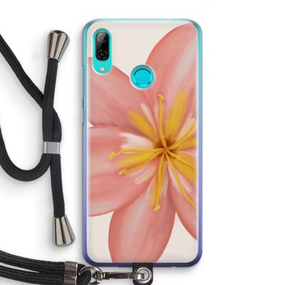 Pink Ellila Flower: Huawei P Smart (2019) Transparant Hoesje met koord