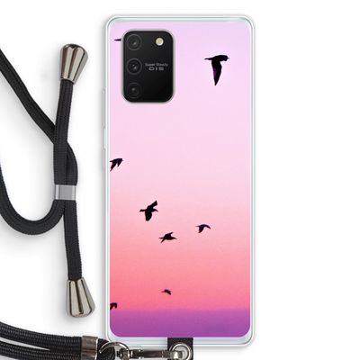 Fly away: Samsung Galaxy S10 Lite Transparant Hoesje met koord