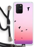 Fly away: Samsung Galaxy S10 Lite Transparant Hoesje met koord