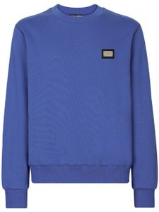 Dolce & Gabbana sweat en jersey DG Essentials - Bleu