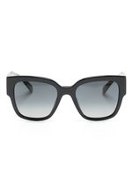 Versace Eyewear lunettes de soleil oversize à plaque logo - Noir - thumbnail