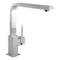 Keukenkraan Tres Top | Opbouw | 360° Draaibaar | Mengkraan | 1-hendel | Vierkant | Chroom