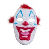 Kunststof scary clowns masker - gezichtmasker - met ooggaten - Horror clown