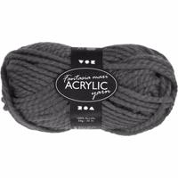 Hobby bolletje wol - acryl - grijs - 35 mtr - garen - maxi bolletje - breien/haken