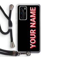 Namecase: Huawei P40 Transparant Hoesje met koord