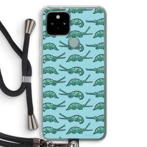 Kroko: Pixel 5 Transparant Hoesje met koord