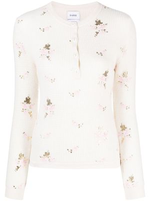 Barrie pull à fleurs - Tons neutres