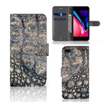 Apple iPhone 7 Plus | 8 Plus | Telefoonhoesje | Met pasjeshouder | Krokodillenprint
