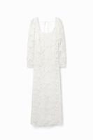 Midi-jurk kant - WHITE - L