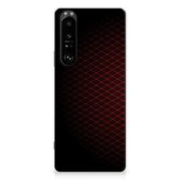 Sony Xperia 1 III | TPU bumper | Geruit Rood