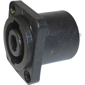 Cliff FM1270 Luidsprekerconnector Flensbus, contacten recht Aantal polen: 4 Zwart 1 stuk(s)