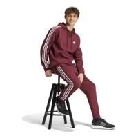 adidas Essentials Fleece Hoodie Joggingpak Bordeauxrood Wit adidas Essentials Fleece Hoodie Joggingpak Bordeauxrood Wit