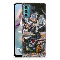 Motorola Moto G60 Siliconen Hoesje met foto Badges