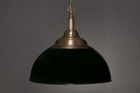 Nostalgische hanglamp antiek brons groen 10161 70cm