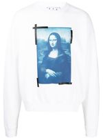 Off-White sweat à imprimé Mona Lisa - Blanc Off-White sweat à imprimé Mona Lisa - Blanc