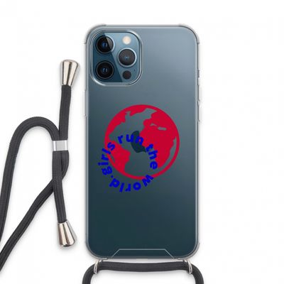 Run The World: iPhone 13 Pro Max Transparant Hoesje met koord