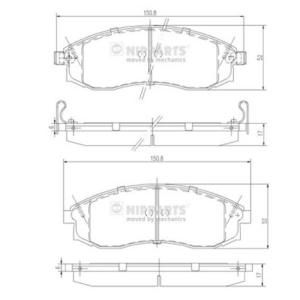 Nipparts Remblokset J3601066