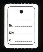 Hangetiket op rol 30x40mm bedrukt 1000 stuks