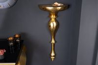 Barokke wandconsole SCALA 80cm goud metalen wandplank handgemaakte wanddecoratie - 42265