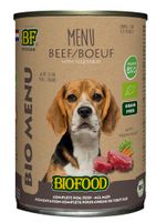 BIOFOOD ORGANIC HOND RUND MENU BLIK 12X400 GR - thumbnail