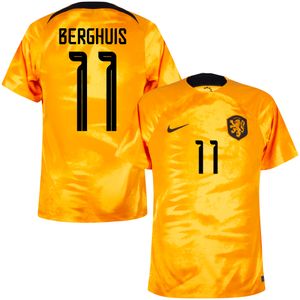 Nederlands Elftal Shirt Thuis 2022-2023 + Berghuis 11