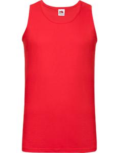 Fruit Of The Loom F260 Valueweight Athletic Vest - Red - XXL