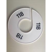 Maatring 11 cm wit/zwart 118