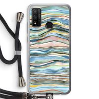 Watercolor Agate: Huawei P Smart (2020) Transparant Hoesje met koord