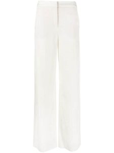 Karl Lagerfeld pantalon ample à logo en jacquard - Blanc