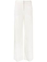 Karl Lagerfeld pantalon ample à logo en jacquard - Blanc